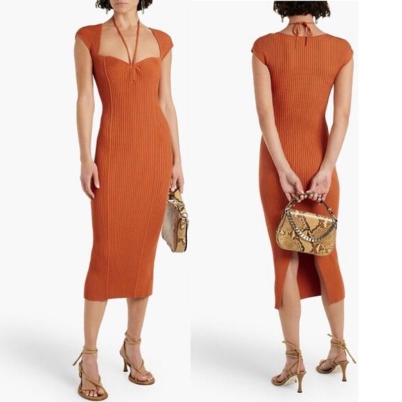 Jonathan Simkhai Dresses & Skirts - Jonathan Simkhai Florence Midi Dress Cognac size S